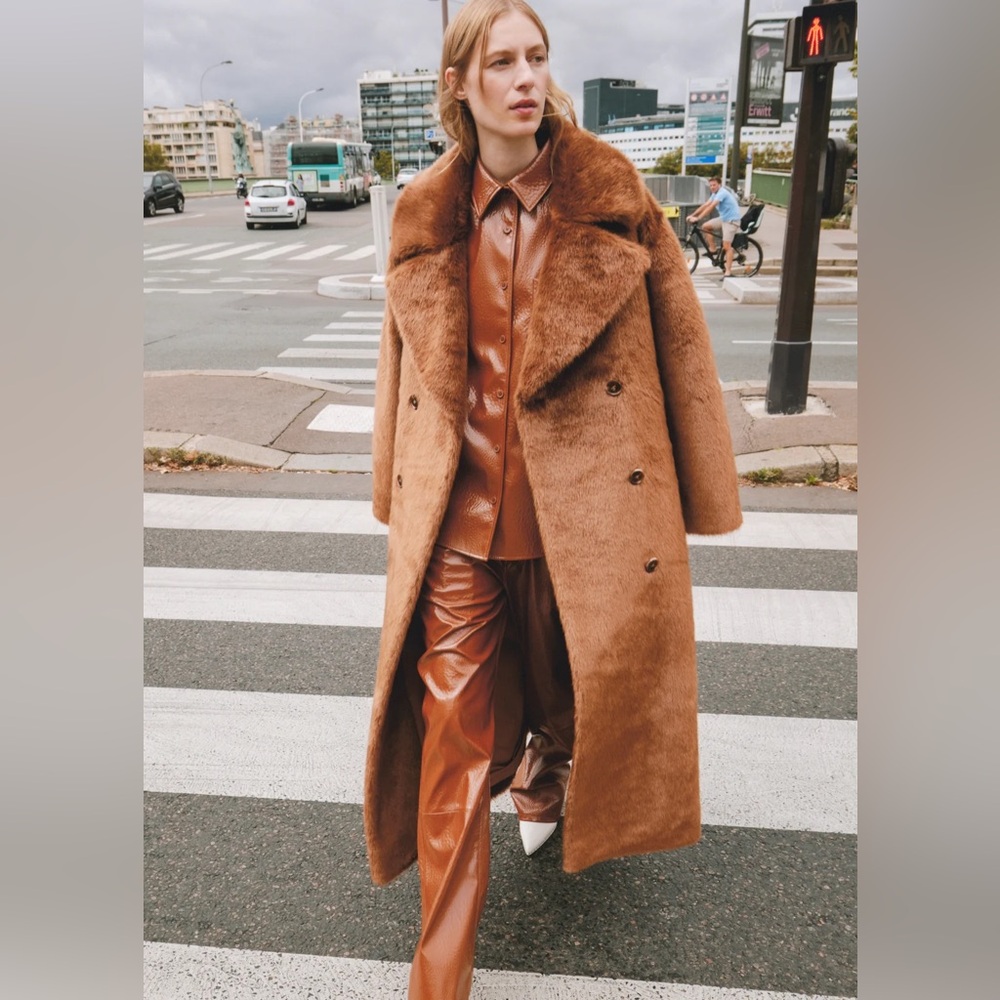 The Frankie Shop | Joni Faux Fur Coat | M - Picture 5 of 11